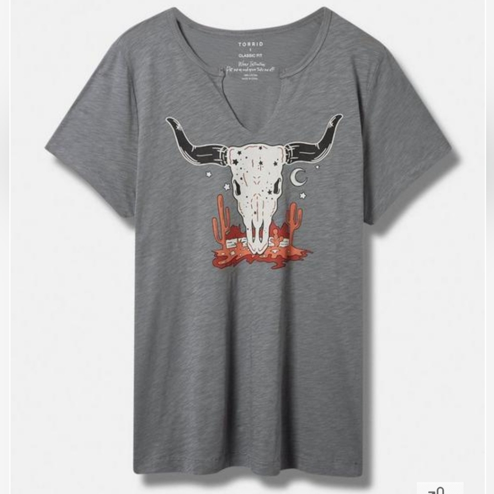 Cosmic Steer Classic Fit Heritage Slub Notch Neck Raglan